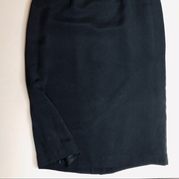 Patrick Collection 100% Silk Little Black Sheath Dress – Size 8 Elegant Classic - Picture 7 of 12